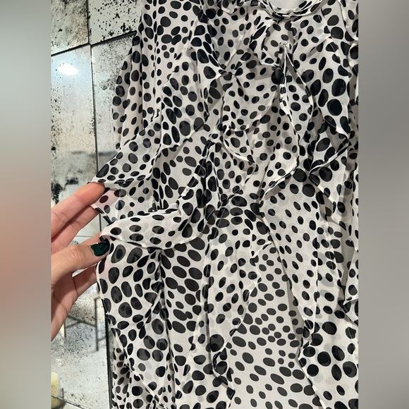 Preowned beautiful Nine West Sleeveless Black Dress Polka Dots, Size 22W - Picture 2 of 4